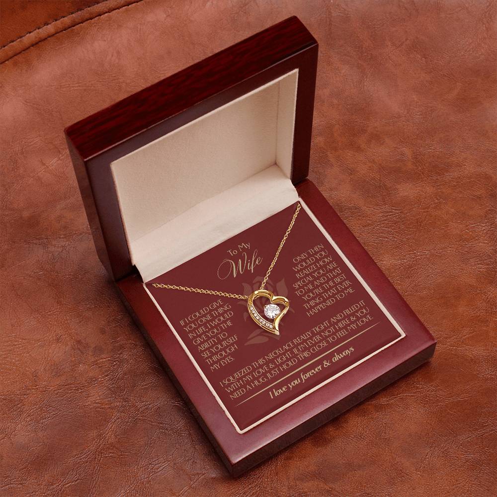 To My Wife - Beautiful Gift Set - Forever Love Necklace - WFL001