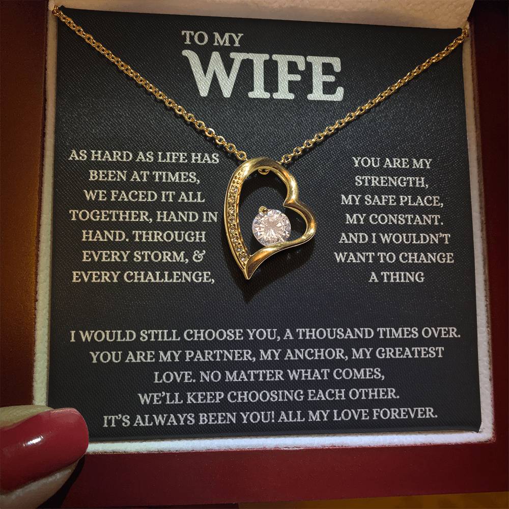 To My Wife - Beautiful Gift Set - Forever Love Necklace - WFL008