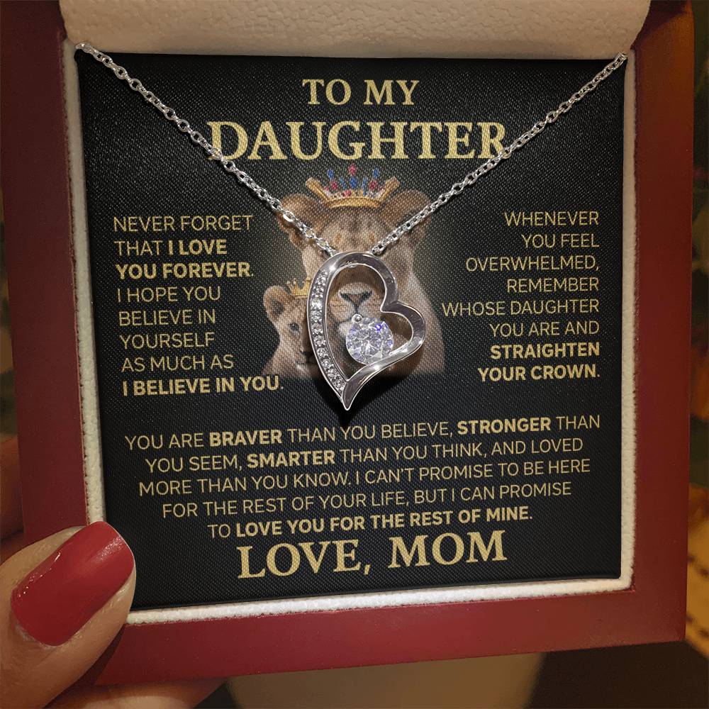 To My Daughter - Love Dad - Beautiful Gift Set - Forever Love Necklace - DFL004
