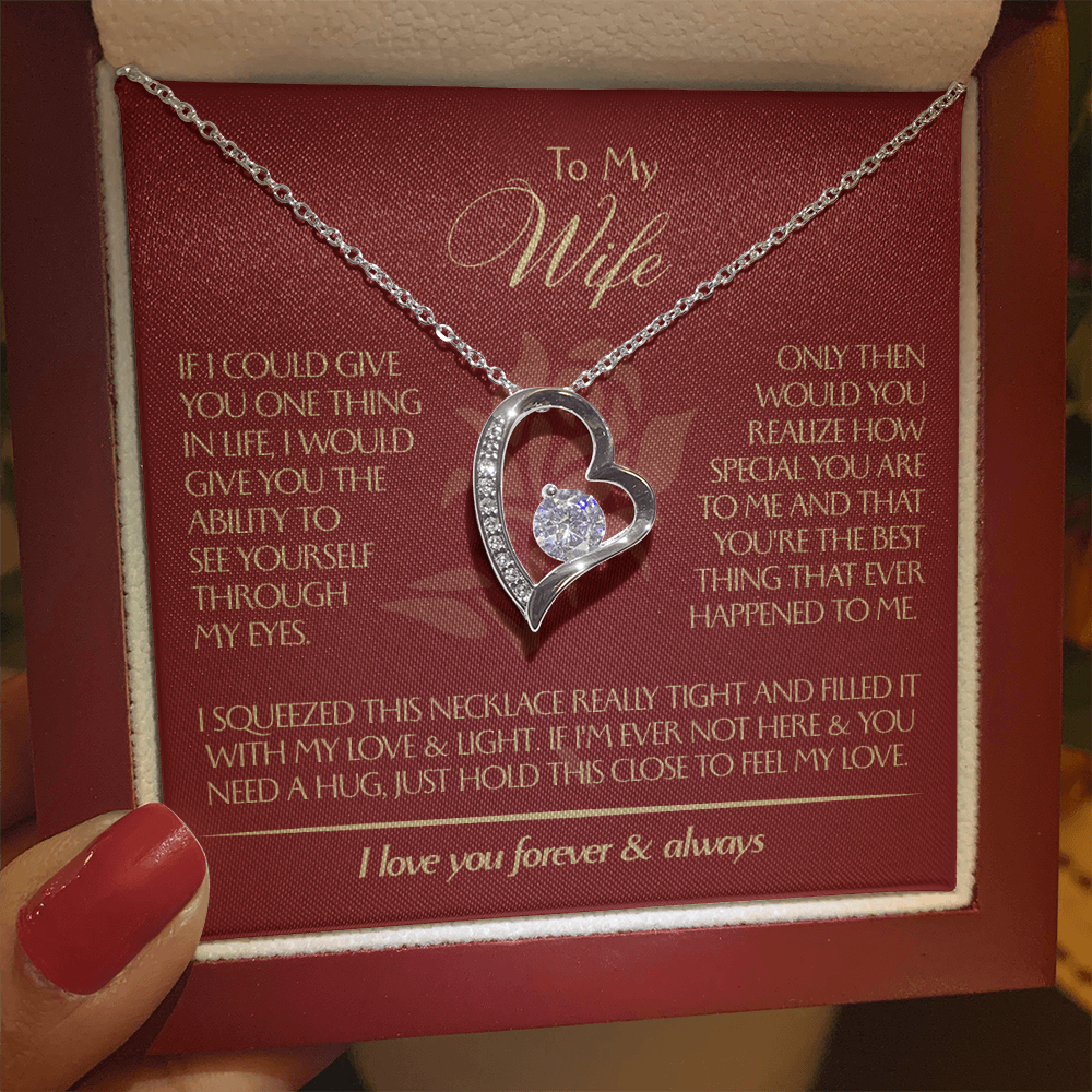 To My Wife - Beautiful Gift Set - Forever Love Necklace - WFL001