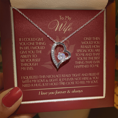 To My Wife - Beautiful Gift Set - Forever Love Necklace - WFL001