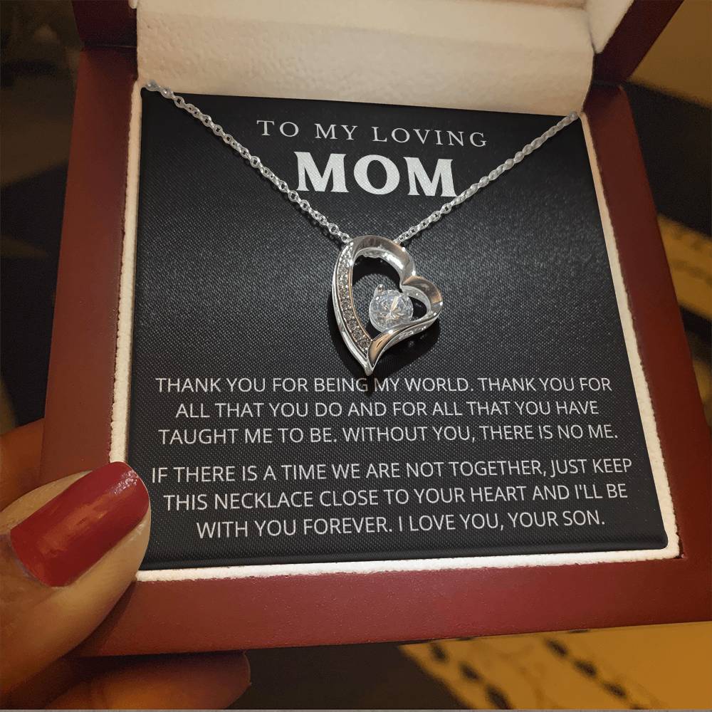 To My Mom - Beautiful Gift Set - Forever Love Necklace - MFL005
