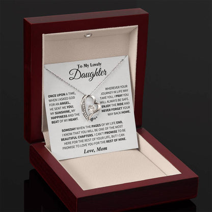 To My Daughter - Love Dad - Beautiful Gift Set - Forever Love Necklace - DFL018