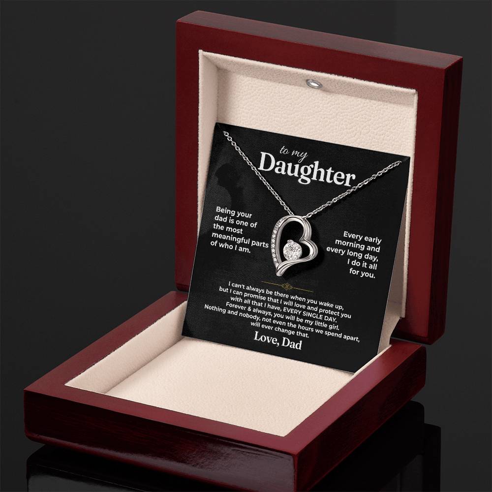 To My Daughter - Love Dad - Beautiful Gift Set - Forever Love Necklace - DFL023