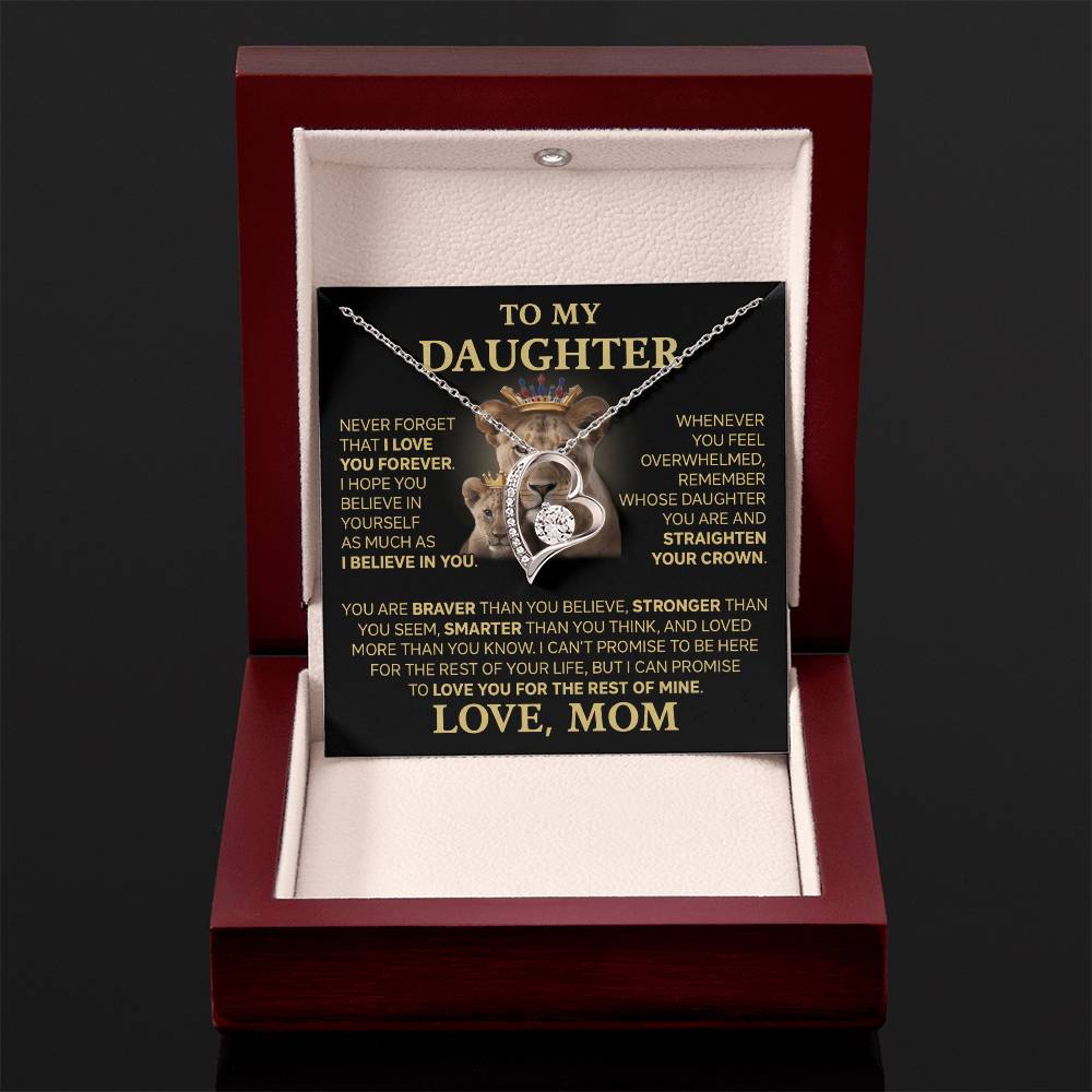 To My Daughter - Love Dad - Beautiful Gift Set - Forever Love Necklace - DFL004