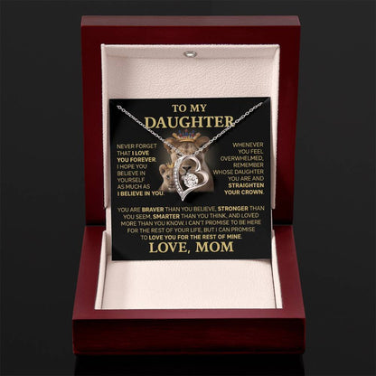 To My Daughter - Love Dad - Beautiful Gift Set - Forever Love Necklace - DFL004