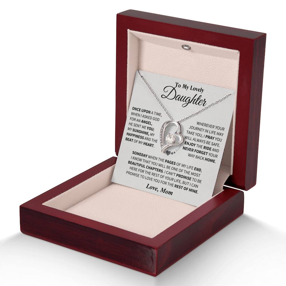 To My Daughter - Love Dad - Beautiful Gift Set - Forever Love Necklace - DFL018