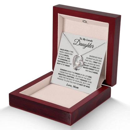 To My Daughter - Love Dad - Beautiful Gift Set - Forever Love Necklace - DFL018