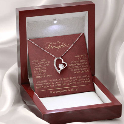 To My Daughter - Love Dad - Beautiful Gift Set - Forever Love Necklace - DFL014