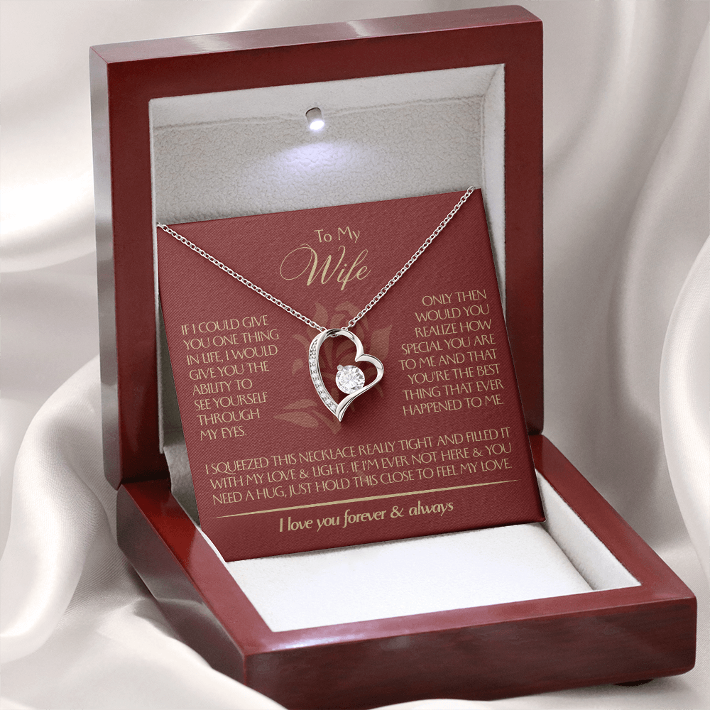 To My Wife - Beautiful Gift Set - Forever Love Necklace - WFL001