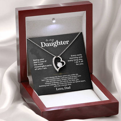 To My Daughter - Love Dad - Beautiful Gift Set - Forever Love Necklace - DFL023