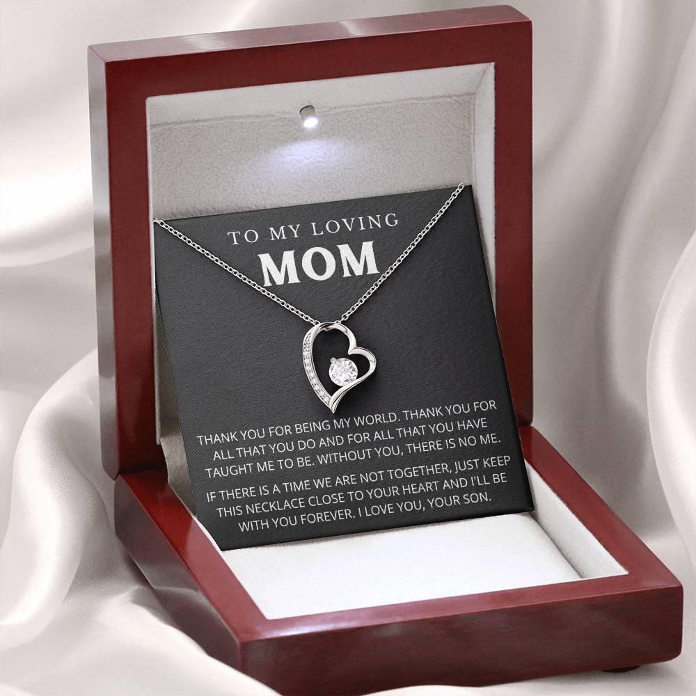 To My Mom - Beautiful Gift Set - Forever Love Necklace - MFL005