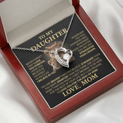 To My Daughter - Love Dad - Beautiful Gift Set - Forever Love Necklace - DFL004