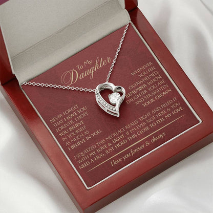To My Daughter - Love Dad - Beautiful Gift Set - Forever Love Necklace - DFL014