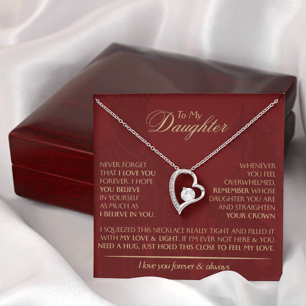 To My Daughter - Love Dad - Beautiful Gift Set - Forever Love Necklace - DFL014