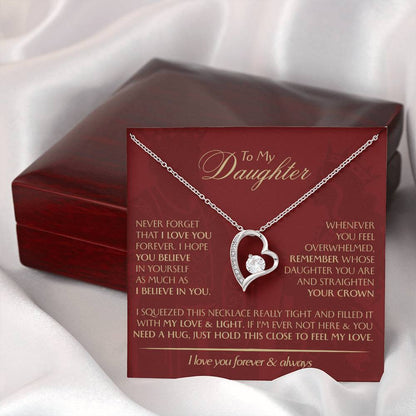 To My Daughter - Love Dad - Beautiful Gift Set - Forever Love Necklace - DFL014