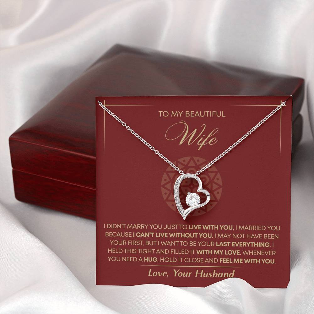 To My Wife - Beautiful Gift Set - Forever Love Necklace - WFL002