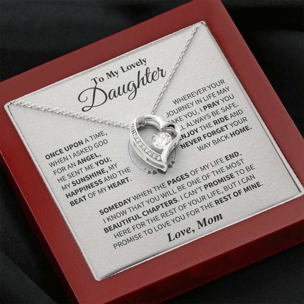 To My Daughter - Love Dad - Beautiful Gift Set - Forever Love Necklace - DFL018