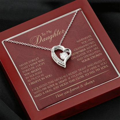 To My Daughter - Love Dad - Beautiful Gift Set - Forever Love Necklace - DFL014