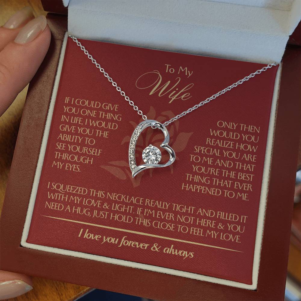 To My Wife - Beautiful Gift Set - Forever Love Necklace - WFL001