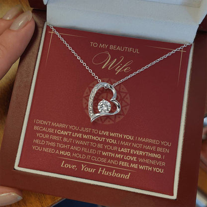 To My Wife - Beautiful Gift Set - Forever Love Necklace - WFL002