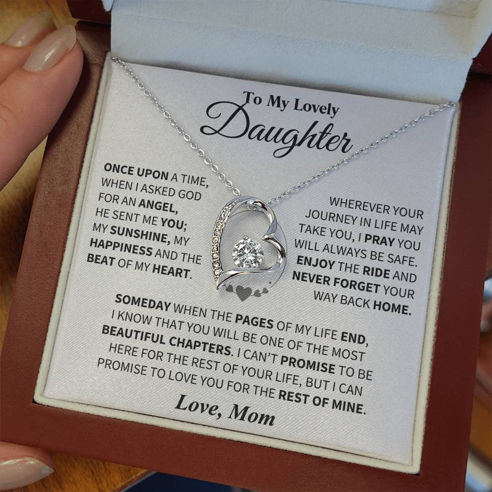 To My Daughter - Love Dad - Beautiful Gift Set - Forever Love Necklace - DFL018