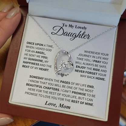 To My Daughter - Love Dad - Beautiful Gift Set - Forever Love Necklace - DFL018