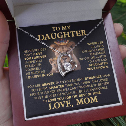 To My Daughter - Love Dad - Beautiful Gift Set - Forever Love Necklace - DFL004