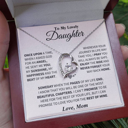 To My Daughter - Love Dad - Beautiful Gift Set - Forever Love Necklace - DFL018