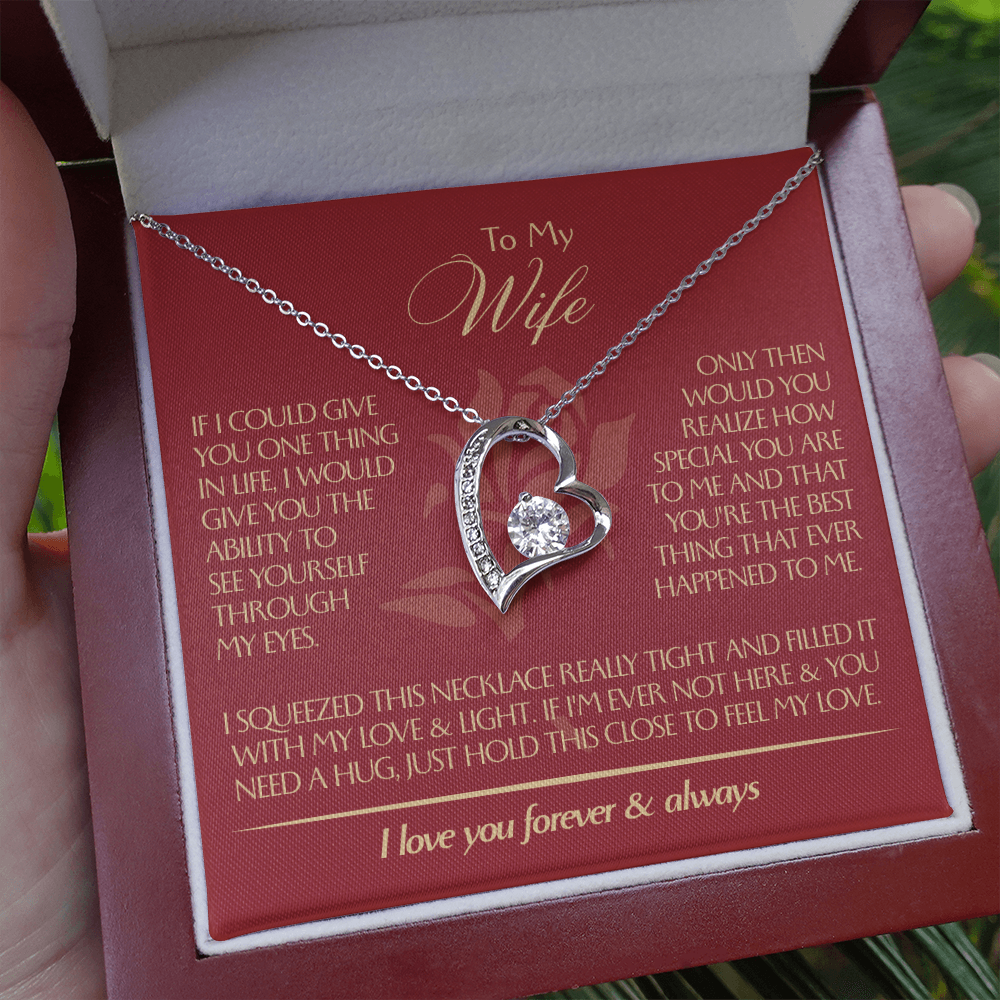 To My Wife - Beautiful Gift Set - Forever Love Necklace - WFL001