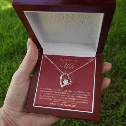 To My Wife - Beautiful Gift Set - Forever Love Necklace - WFL002