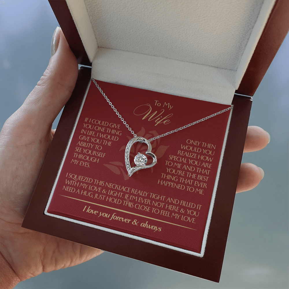 To My Wife - Beautiful Gift Set - Forever Love Necklace - WFL001