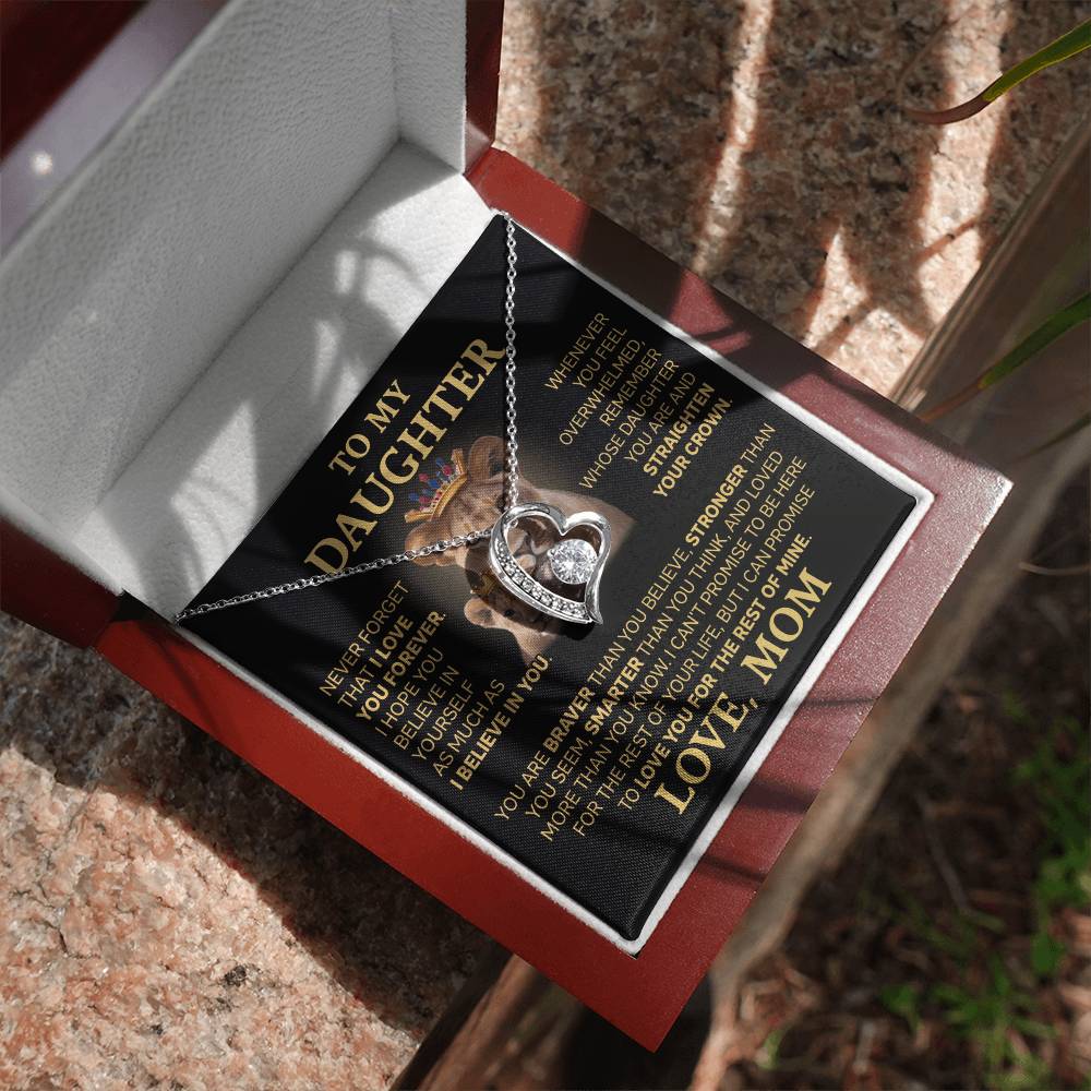 To My Daughter - Love Dad - Beautiful Gift Set - Forever Love Necklace - DFL004