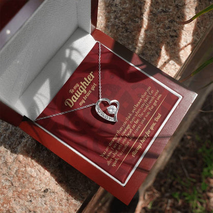 To My Daughter - Love Dad - Beautiful Gift Set - Forever Love Necklace - DFL013