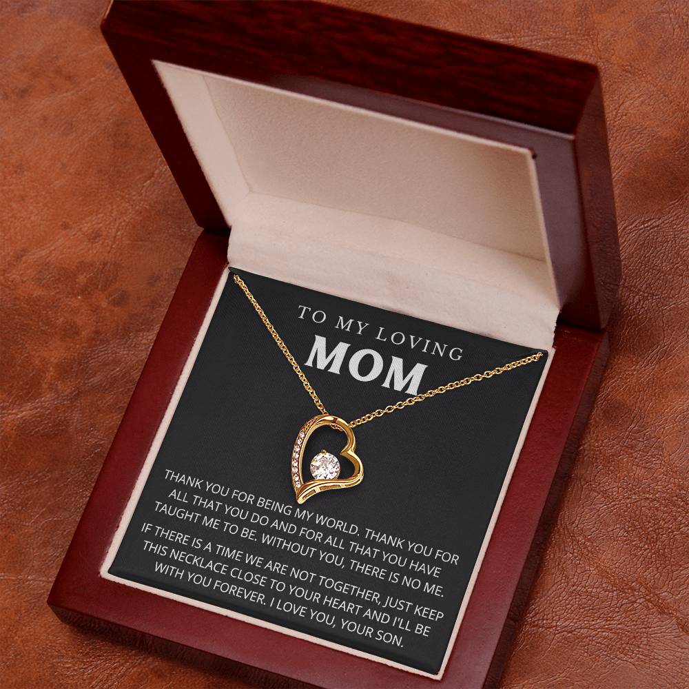 To My Mom - Beautiful Gift Set - Forever Love Necklace - MFL005