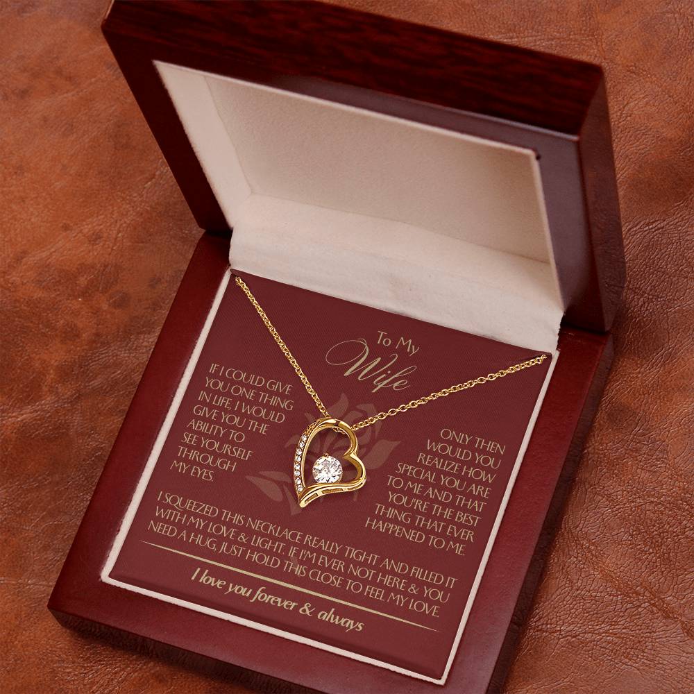 To My Wife - Beautiful Gift Set - Forever Love Necklace - WFL001
