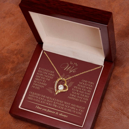 To My Wife - Beautiful Gift Set - Forever Love Necklace - WFL001