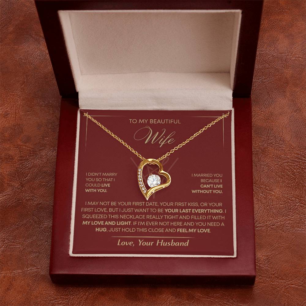 To My Wife - Beautiful Gift Set - Forever Love Necklace - WFL005