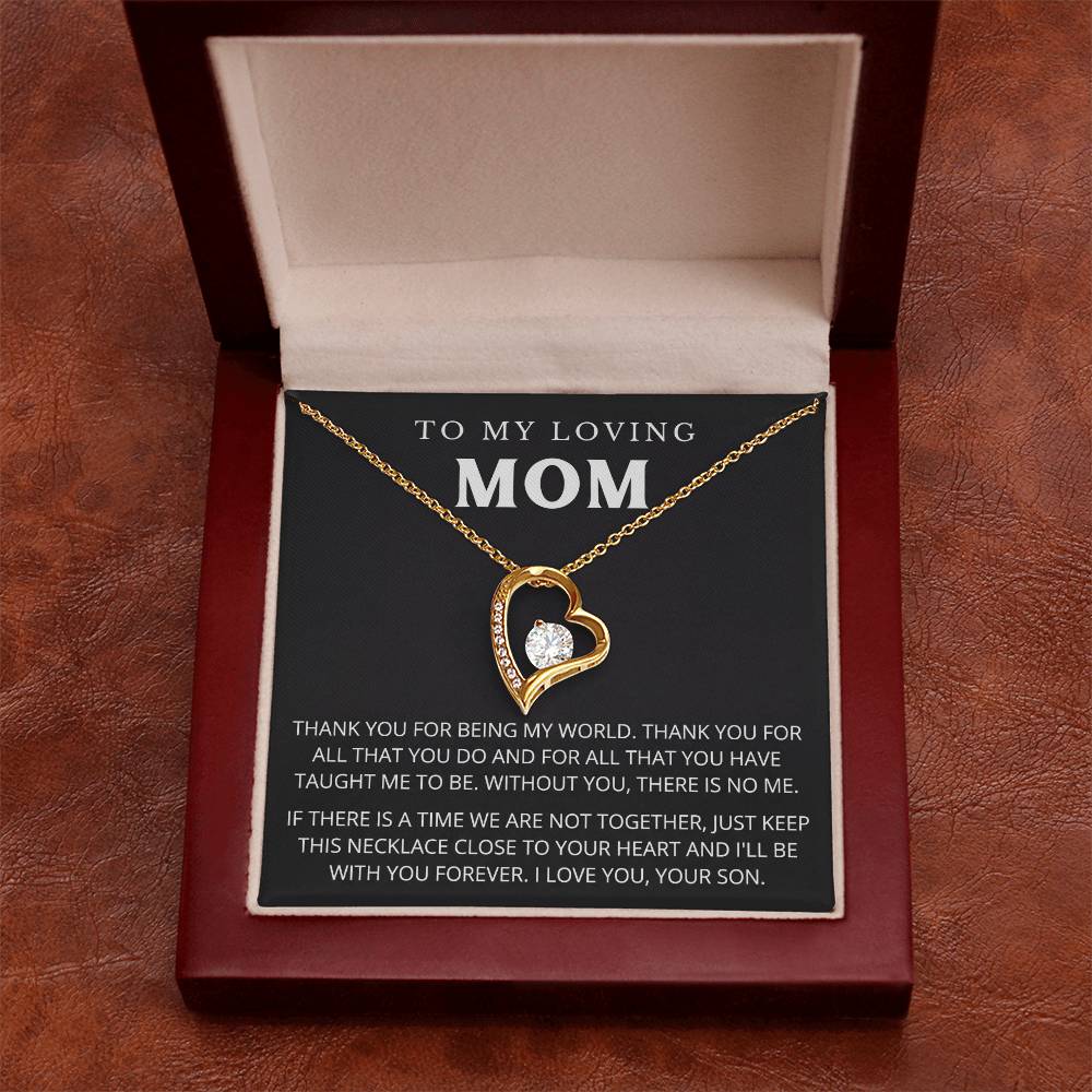 To My Mom - Beautiful Gift Set - Forever Love Necklace - MFL005