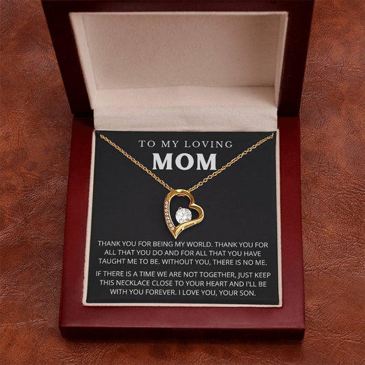 To My Mom - Beautiful Gift Set - Forever Love Necklace - MFL005