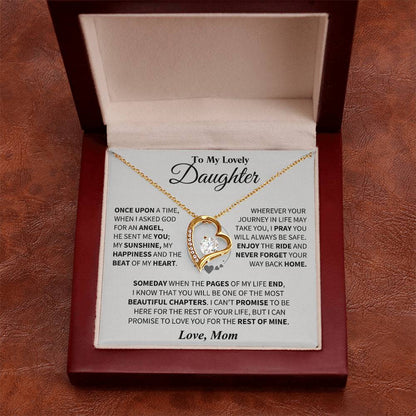 To My Daughter - Love Dad - Beautiful Gift Set - Forever Love Necklace - DFL018