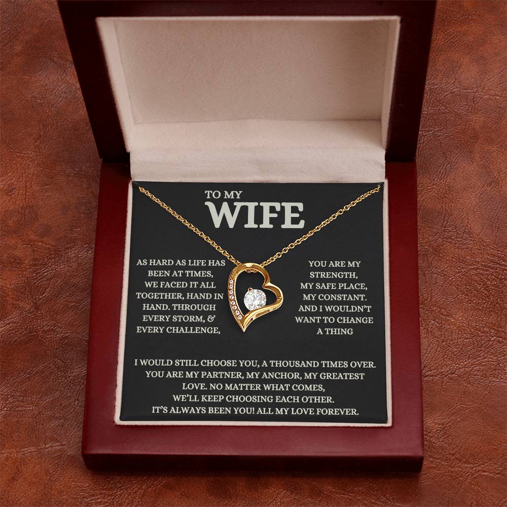 To My Wife - Beautiful Gift Set - Forever Love Necklace - WFL008