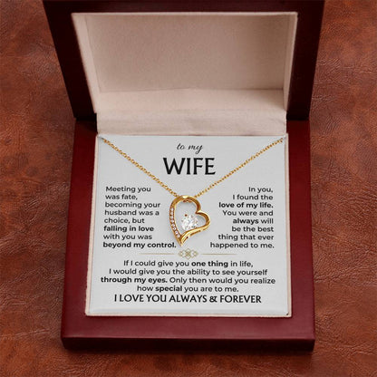 To My Wife - Beautiful Gift Set - Forever Love Necklace - WFL010
