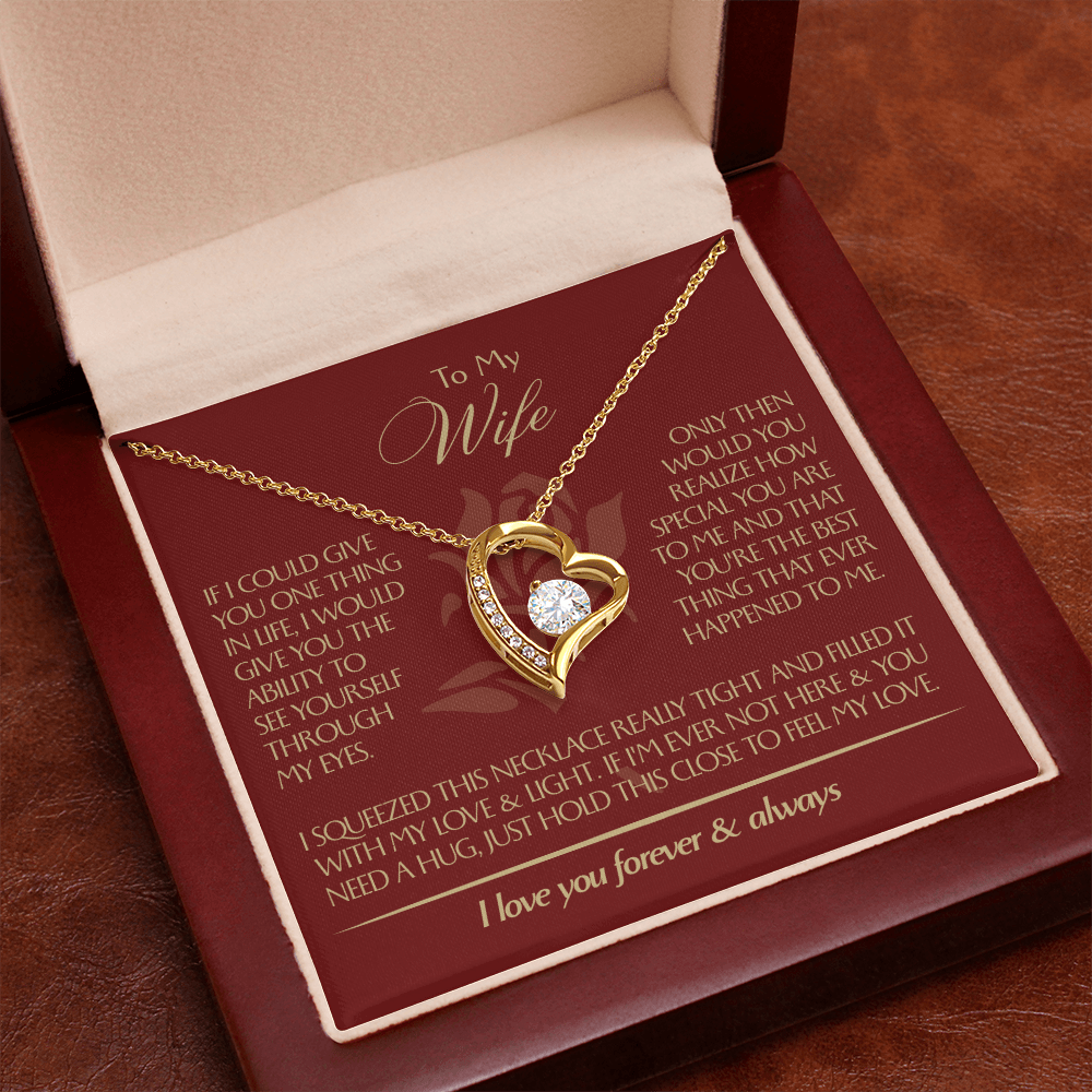 To My Wife - Beautiful Gift Set - Forever Love Necklace - WFL001
