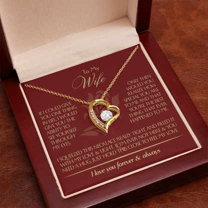 To My Wife - Beautiful Gift Set - Forever Love Necklace - WFL001