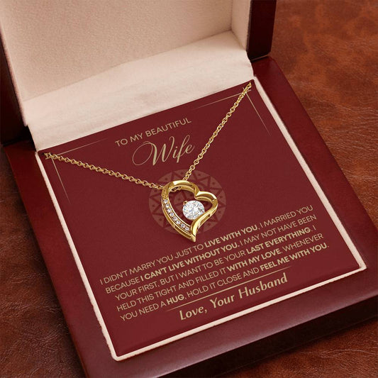 To My Wife - Beautiful Gift Set - Forever Love Necklace - WFL002
