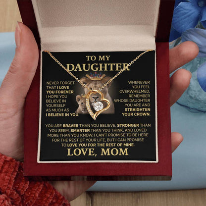 To My Daughter - Love Dad - Beautiful Gift Set - Forever Love Necklace - DFL004