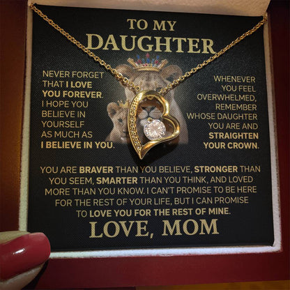 To My Daughter - Love Dad - Beautiful Gift Set - Forever Love Necklace - DFL004