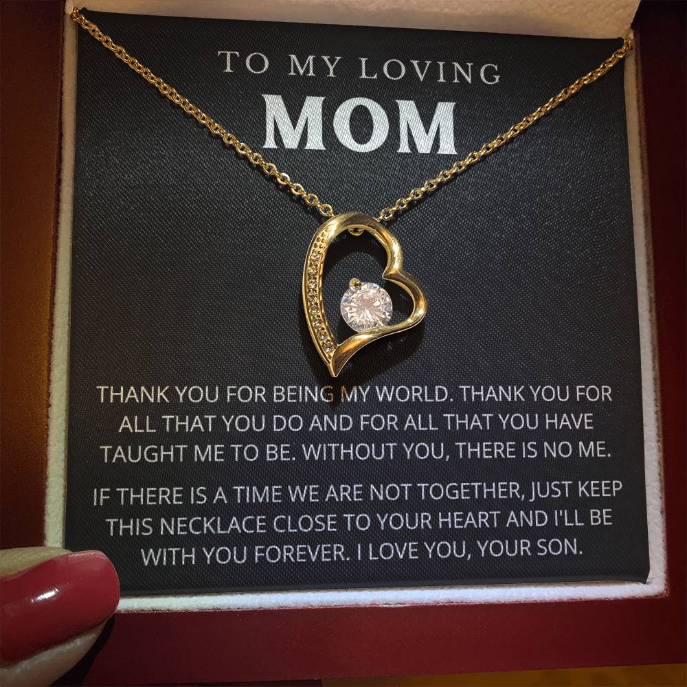 To My Mom - Beautiful Gift Set - Forever Love Necklace - MFL005