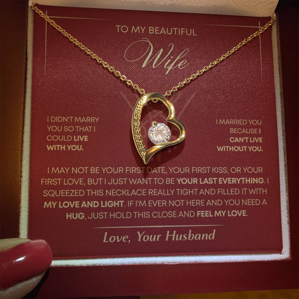 To My Wife - Beautiful Gift Set - Forever Love Necklace - WFL005